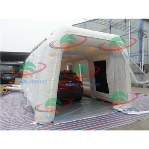 Cabine de pulvérisation gonflable Carcoon pour la promotion automobile, tente de protection de voiture gonflable blanche pour exposition automobile - Product Image 5