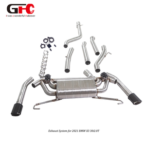 Sistema de Escape Catback GFC de Alto Rendimiento para <span class=keywords><strong>BMW</strong></span> X3 XDrive30i G01 2.0T B48, Silenciador Único con Válvulas Dobles y Diseño de Salida Dual - Product Image 3