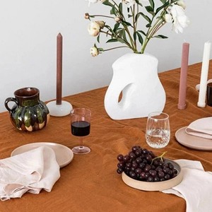 Handmade 100% Cotton Modern Solid Pattern Tablecloth for Home Use Washable & Durable Eco-Friendly Outdoor Dining Home Decor - Product Image 2