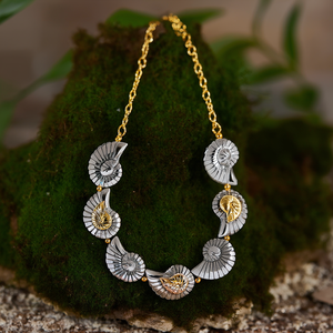 Sustainable 316L Stainless Steel Bohemian Shell Beads <b>Statement</b> <b>Necklace</b> with PVD Gold Plating Resistant Design for Fashion Wear - Product Image 3