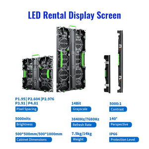 Écran LED de location à taux de rafraîchissement élevé 500x1000mm P2.976, faible latence, HDR10, étanche IP65, 1080P pour studio TV et scène en direct - Product Image 2