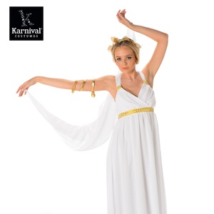 Disfraz de Toga de Diosa Griega con Corona Romana para Halloween, Vestido Inspirado en Afrodita, TV y Películas, Venta Completa ODM - Product Image 6