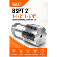 Tap Pipa Taper Berkinerja Tinggi SXT BSPT 2" 1-1/2" 1-1/4" HSS Presisi Tinggi