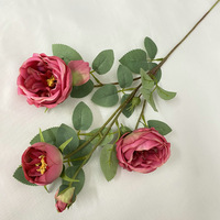 Blumen künstliche Hochzeit Seide heiß rosa Rose Fushia Blumenarrangement Lilie Fuchsia künstliche lose Blumen