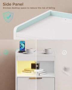 Mesitas de Noche Modernas de Mediados de Siglo con Ranuras, Mesitas de Noche con Cajones para Dormitorio o Sala de Estar, Venta al por Mayor - Product Image 3