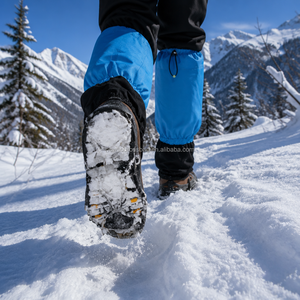 Crampons antidérapants à 24 pointes en acier inoxydable et silicone pour hommes et femmes, pour la marche sur la <span class=keywords><strong>neige</strong></span>, la randonnée, la marche, le jogging, la pêche SEOCHP1 - Product Image 5