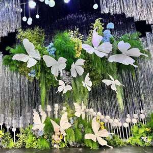 <span class=keywords><strong>E609</strong></span> Nouveau Style de Papier Géant Artificiel Diversité de Couleurs Papillon Fleur Scène Fenêtre Accessoires de Tir de Mariage Ornement Décoration - Product Image 1