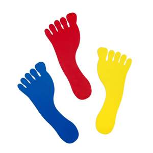 Paire de marqueurs en forme de pied gauche et droit pour les jeux préscolaires - Product Image 6