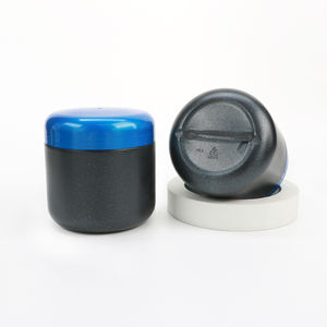 Food Grade 500ml Wholesale Large Plastic HDPE Wide Mouth Container Soft Touch Black Color <b>Protein</b> Powder Packaging <b>Bottle</b> - Product Image 4