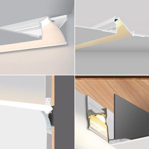 Perfil de Aluminio para Tiras de Luz LED, Perfil de Yeso para Iluminación LED, Canal de Aluminio para Difusión de Luz - Product Image 4