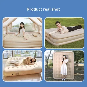 Colchón Inflable Portátil y Cómodo, Individual y Doble, Acolchado, para Playa y Camping, con Respaldo, Hecho en China - Product Image 4