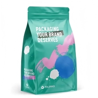 Sacs d'emballage en plastique épais à fond carré, 12 oz, pour café, personnalisables, avec fermeture éclair – Vente chaude