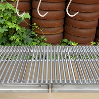 Barbecue Santa Maria en acier inoxydable 304, style argentin, brasero, hauteur réglable, pour cuisson en extérieur