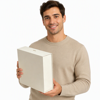 Boîte cadeau pliable avec impression personnalisée, boîte cadeau haut de gamme, emballage cadeau personnalisé pour les fêtes, boîte vide, fabricant en gros
