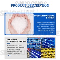 Cajas de Almacenamiento de Plástico PP Resistentes y Ecológicas Sinocube Personalizadas para Uso en Supermercados y Promociones