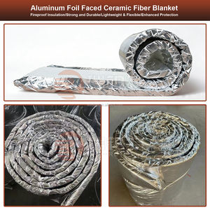 Rollo de mantas de fibra cerámica de varios tamaños para aislamiento térmico y protección contra incendios - Product Image 2