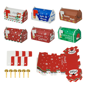 Toptan Noel Şeker Hediye Kutusu, Kabartmalı Mat Laminasyon ve UV Kaplama, Geri Dönüştürülebilir Karton, Kare Şekil - Product Image 2