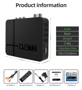 STB nhà máy miễn phí để không khí HD kỹ thuật số Set Top Box DVB T2 TV Tuner t2 bộ giải mã Set Top Box - Product Image 2