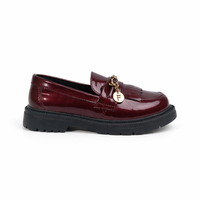 Mocassins en cuir PU pour le printemps et l'automne, chaussures décontractées avec pompons, chaussures de loisirs noires pour enfants
