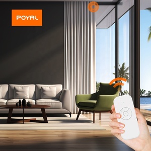 Juego de Cortinas Inteligentes Personalizadas con Control por Aplicación, Cortinas Motorizadas Montadas en el Techo con Control Remoto para Uso en Oficinas - Product Image 2
