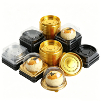 Emballage en blister transparent en PET de qualité alimentaire, vente en gros d'usine, résistant à l'humidité, recyclable, pour pizza, sushi, gâteau, sandwich, crêpe