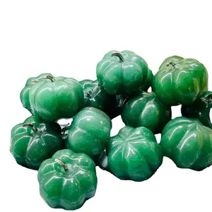 Natural stone semi-precious stone jade green aventurine pumpkin carving decorations table decorations gift accessories
