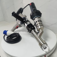 Pistolet de soudage automatique portable EX28E, machine de soudage de géomembrane HDPE, extrudeuse manuelle 3400W pour tuyaux HDPE, planches PP, réservoirs d'eau