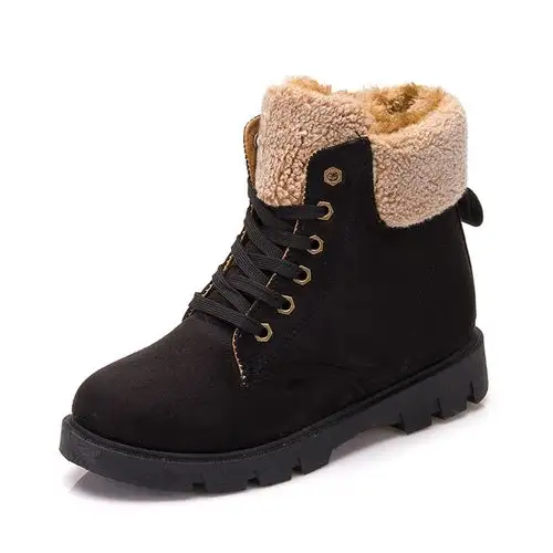 2023 nouveau Design femmes anti-glissantes bottes de randonnée chaussures de plein air noir et marron talon haut bottines à lacets bottes pour femmes