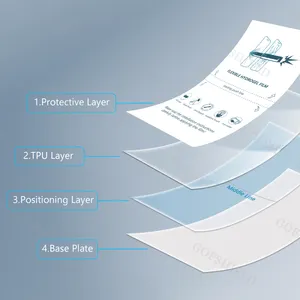 Mise à niveau du film hydrogel mat anti-éblouissement anti-empreintes digitales Protection d'écran pour téléphone Anti-rayures Réduire la lumière bleue Protéger les yeux