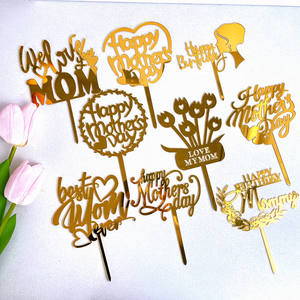 Decoración de tartas acrílicas, decoración de tartas del Día de la madre, <span class=keywords><strong>feliz</strong></span> cumpleaños, mamá - Product Image 1