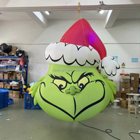 Modèle gonflable suspendu du Grinch, modèle de personnage gonflable pour la décoration