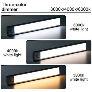 Ultra-thin 20cm 30cm 40cm <strong>PIR</strong> Motion <strong>Sensor</strong> USB Rechargeable <strong>LED</strong> Under Cabinet <strong>Light</strong>