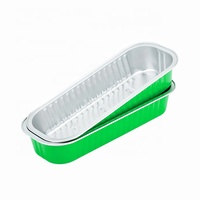 Plateau de cuisson pour pain jetable écologique et durable, couleur, 200 ml, plat à pain rectangulaire jetable en aluminium