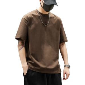 T-shirt oversize à coupe ample pour homme, 100% coton, épaules tombantes, streetwear, qualité, logo personnalisé, t-shirt uni - Product Image 5