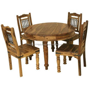 <b>Round</b> <b>Table</b> Back Into Your Living Room <b>Solid</b> <b>Wood</b> and Coffee Dinning <b>Table</b> - Product Image 1
