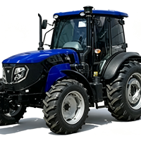 Traktor Roda 4WD Diesel 85HP TH854 Seri Baru Hemat Energi Performa Tangguh, Penjualan Global Terlaris untuk Mesin Pertanian