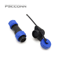 Connecteurs d'aviation étanches IP68 PSCCONN SP13, fiche et prise 5 broches compatibles Weipu pour petits équipements extérieurs