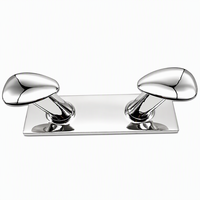 Borne d'amarrage marine SS316 de 6 à 12 pouces, double borne d'amarrage en acier inoxydable pour yacht, accessoires de pont de qualité club nautique et marina