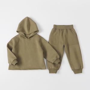 Nouvelle tendance Vêtements pour enfants Ensemble costume Sweat à capuche et pantalon deux pièces pour bébés Ensembles de vêtements pour enfants - Product Image 4