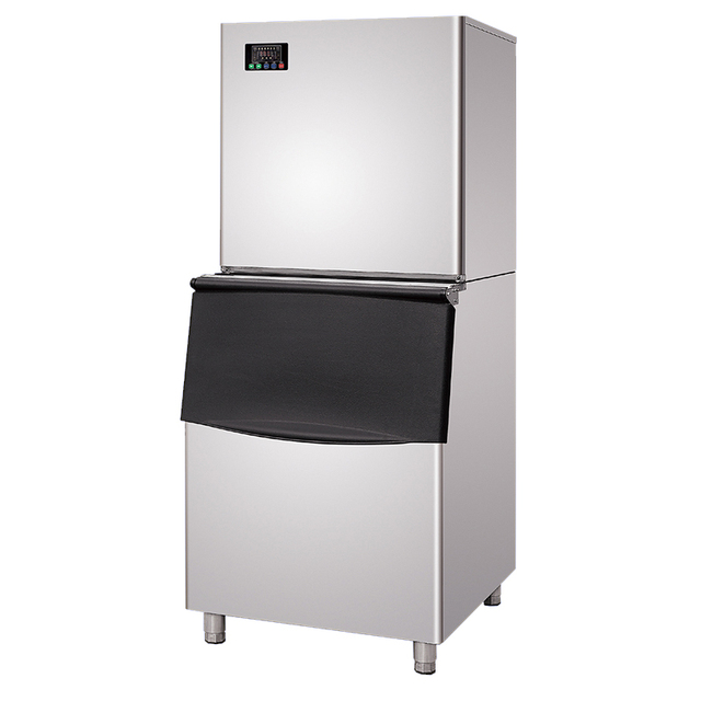 Commercial 225kg Daily Output Ice Maker with 110v Compressor Large Capacity Crescent Shaped Ice Block Manufacturing Machine