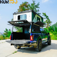 Huntoo Carpa de Techo Rígida Desplegable Smart Cap para Camioneta, Toldo Superior para Caja de Camioneta, Camper Desplegable para Chevrolet Silverado 1500 2021