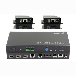 4K 1x2 <span class=keywords><strong>HDMI</strong></span> HDBT <span class=keywords><strong>Splitter</strong></span> 70M/40M Extender con <span class=keywords><strong>2</strong></span> X Loop <span class=keywords><strong>HDMI</strong></span> uscita 3D CEC POC supporto Ethernet Pass Through & IR - Product Image 4