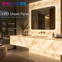 Rouleau de feuilles LED ultra-minces de 10 m, panneau LED 6000K, panneau LED matriciel, feuilles LED flexibles pour marbre