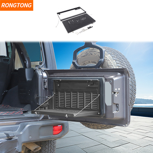 Estante de almacenamiento multifuncional de Metal para puerta trasera de coche plegable Compatible con Jeep Wrangler 2018 + Accesorios Automotrices - Product Image 1