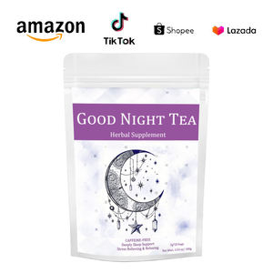 Thé Sommeil Réparateur Aux Herbes Naturelles-infusione Bio Du Soir Sans Caféine Pour distensione Profonde Et Réduction Du Stress - Product Image 1