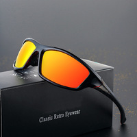Lunettes de soleil de sport polarisées UV400 coupe-vent pour la course, le cyclisme, la conduite et les activités de plein air