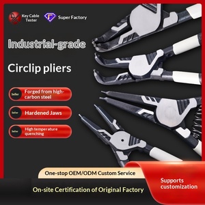 Pince à circlips industrielle de 7 pouces, jeu de pinces à circlips à double usage interne et externe, pince à baffle interne - Product Image 1