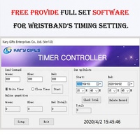 NFC ordenador RFID Software trampolín hora pagado temporizador recargable Led temporizador pulsera