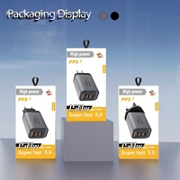 Cargador Rápido de Alta Velocidad de 150 W, Mini USB PD Tipo C, Carga Súper Rápida, Múltiples Puertos, Adaptadores de Carga Rápida Universales para Teléfonos Móviles de Viaje, EU/US/UK