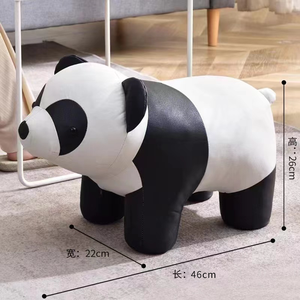Chaise éléphant mignonne en similicuir PU, tabouret enfant en forme d'éléphant, chaise animale rembourrée en similicuir souple pour chambre d'enfant et salle de jeux - Product Image 2